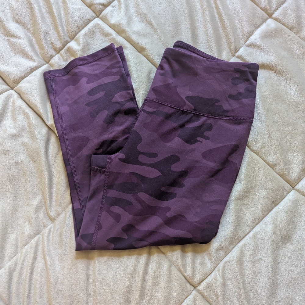 DSG Purple Leggings Sleek Satin Finish